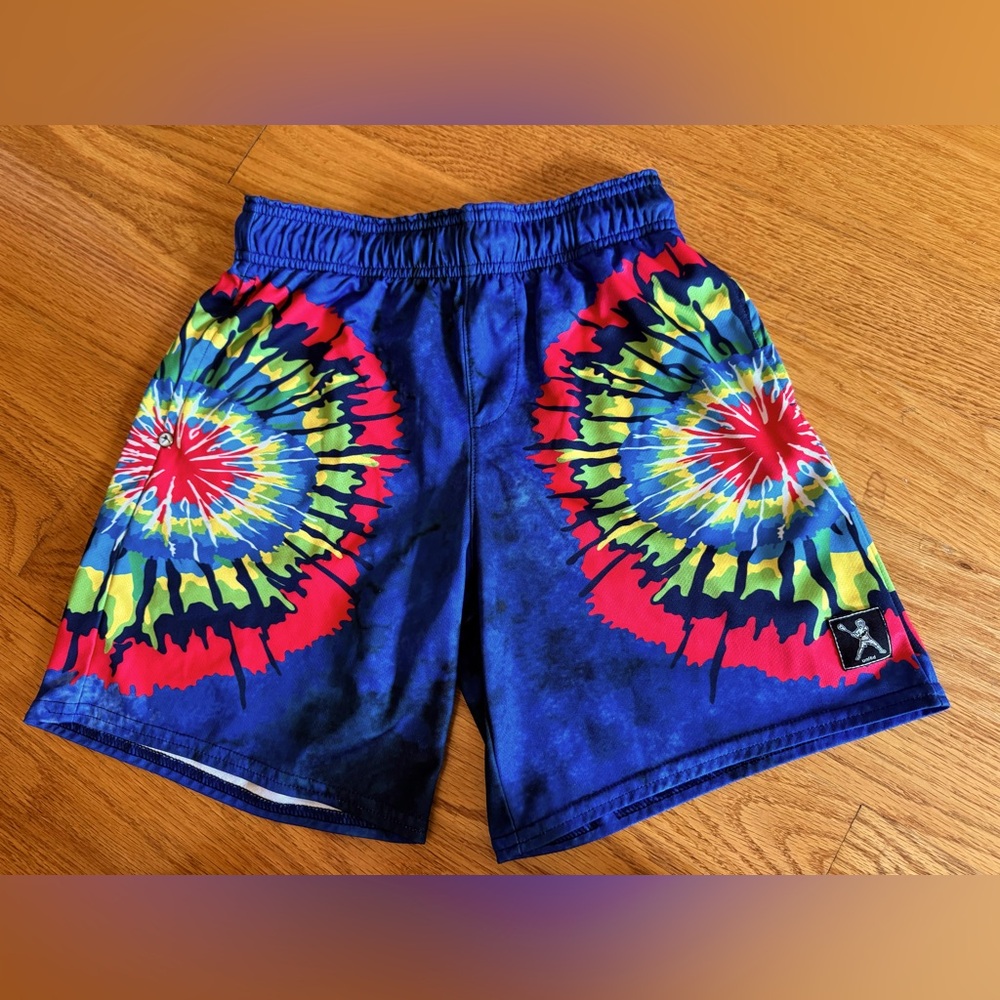 Lacrosse Unlimited Boys’ Tie-Dye Lacrosse Shorts, size medium